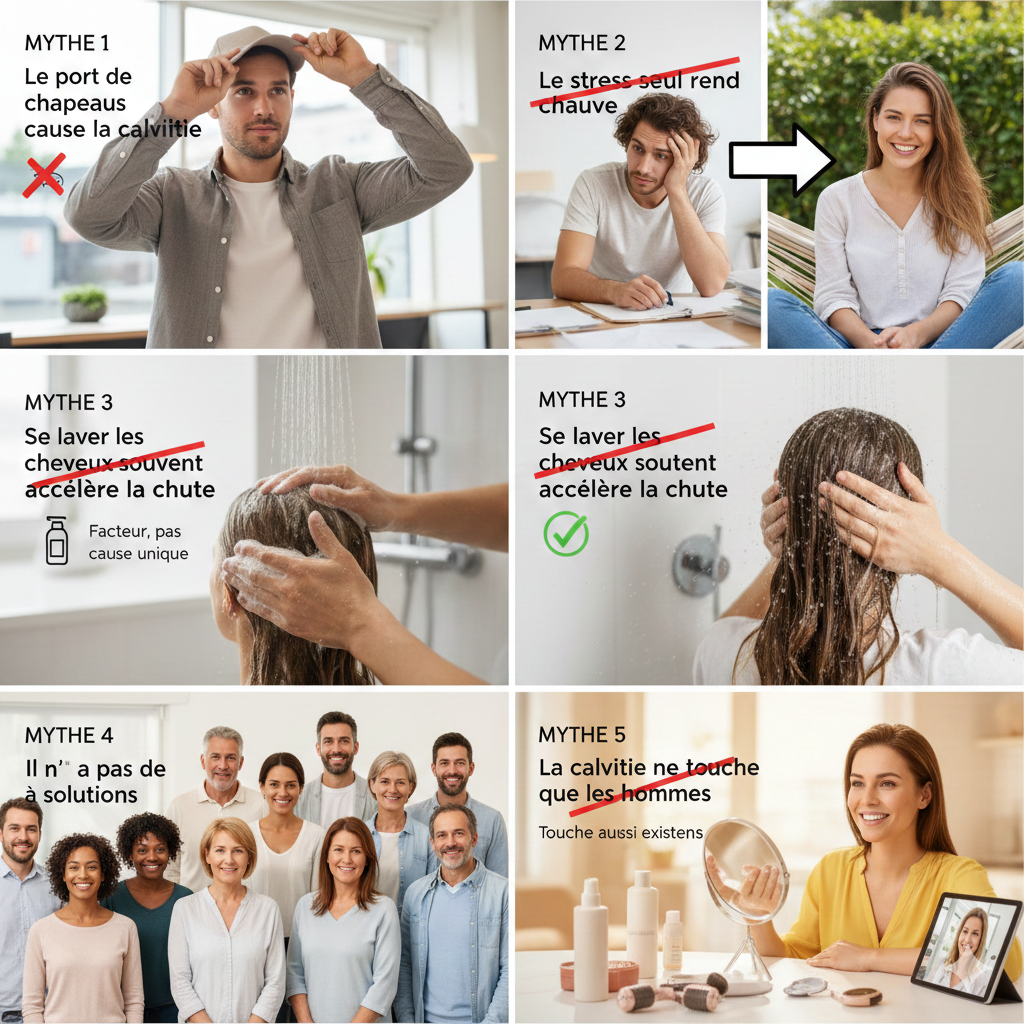 5 Mythes sur la Perte de Cheveux Démystifiés